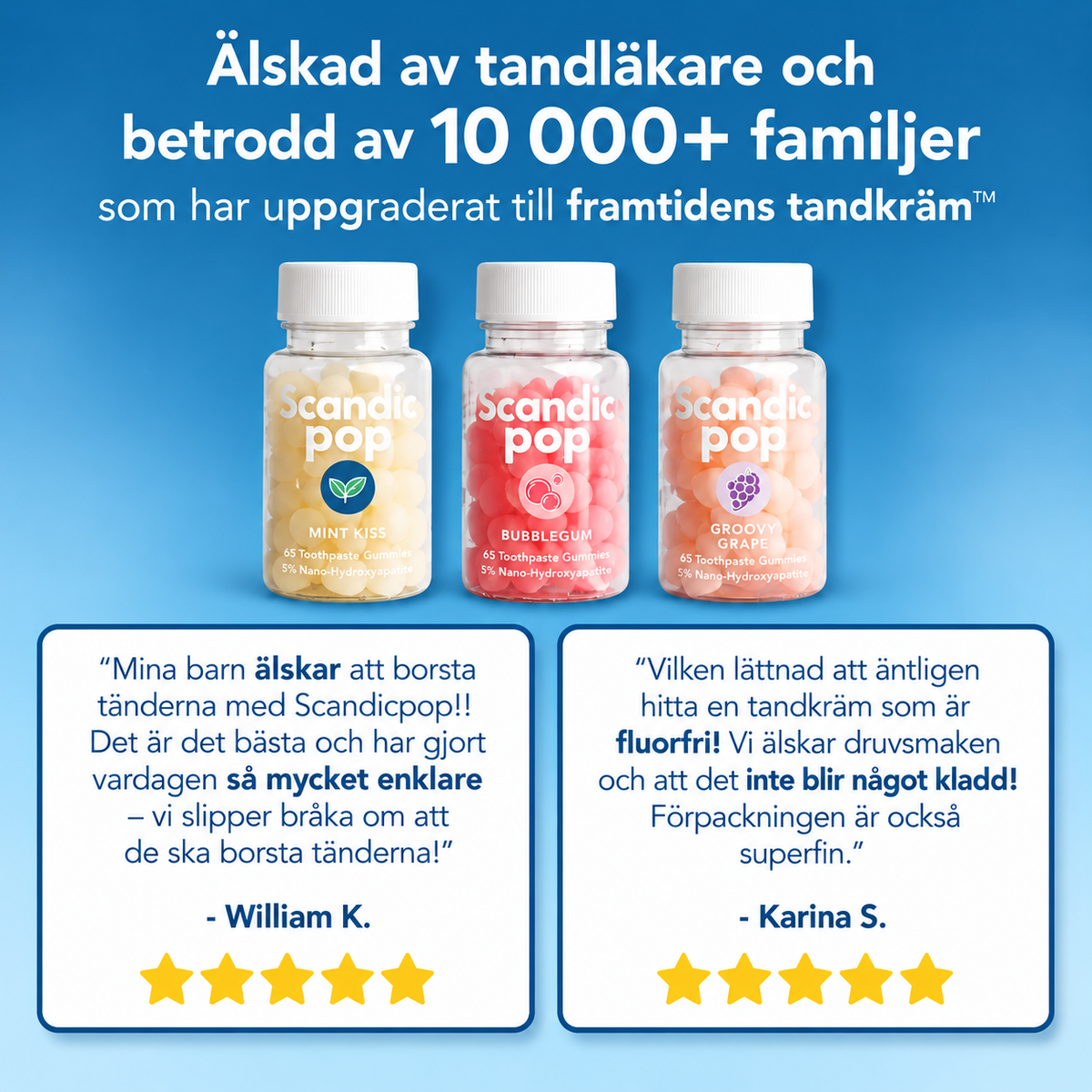 Scandic Pop Tandkrämsgummies