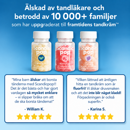 Scandic Pop Tandkrämsgummies
